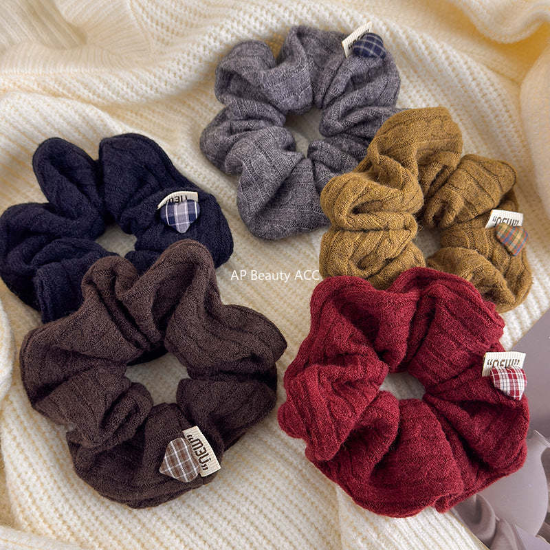 E관 - 꽈배기 니트 셔링 곱창 헤어밴드 [27707] 25.11-4