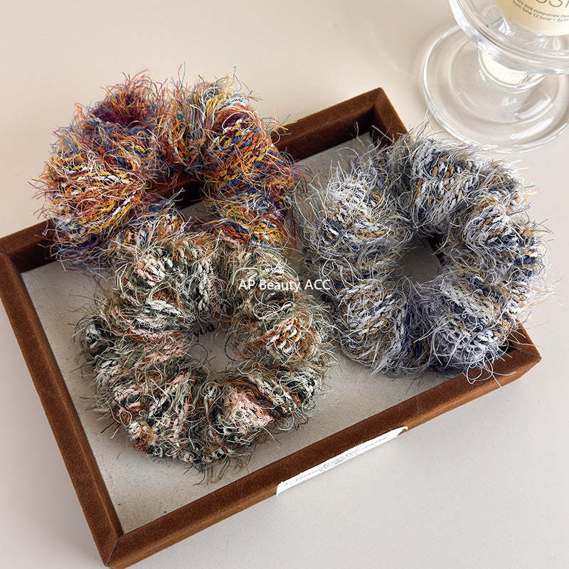 E관 - 컬러 니트 뜨개실 곱창 헤어밴드 [24417] 25.11-1