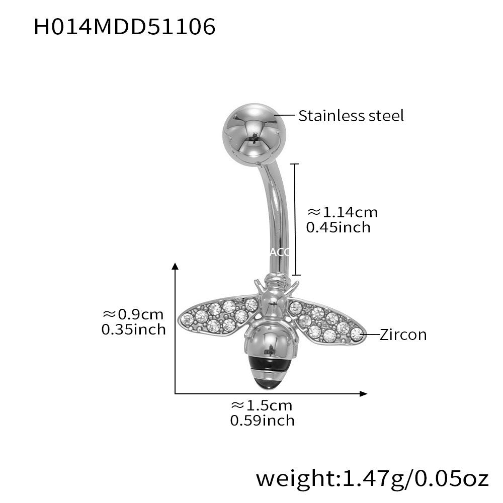 D관 - 스테인리스 스틸 풀 큐빅 18K 도금 피어싱 귀걸이 [H009] 25.11-2