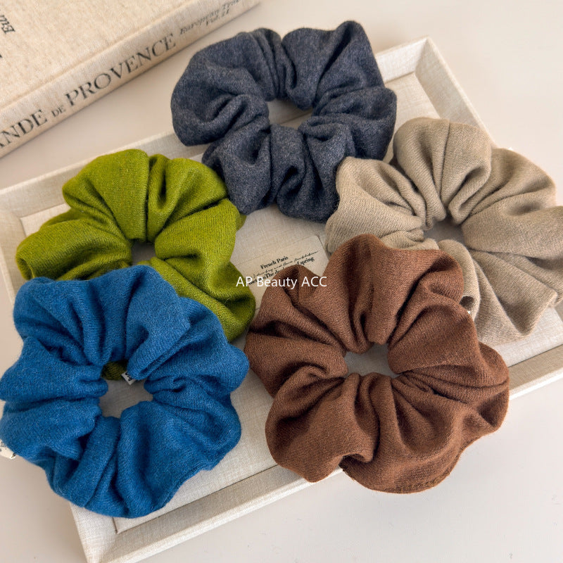 E관 - 부드러운 니트 단색 대형 곱창 헤어밴드 [27576] 25.10-3