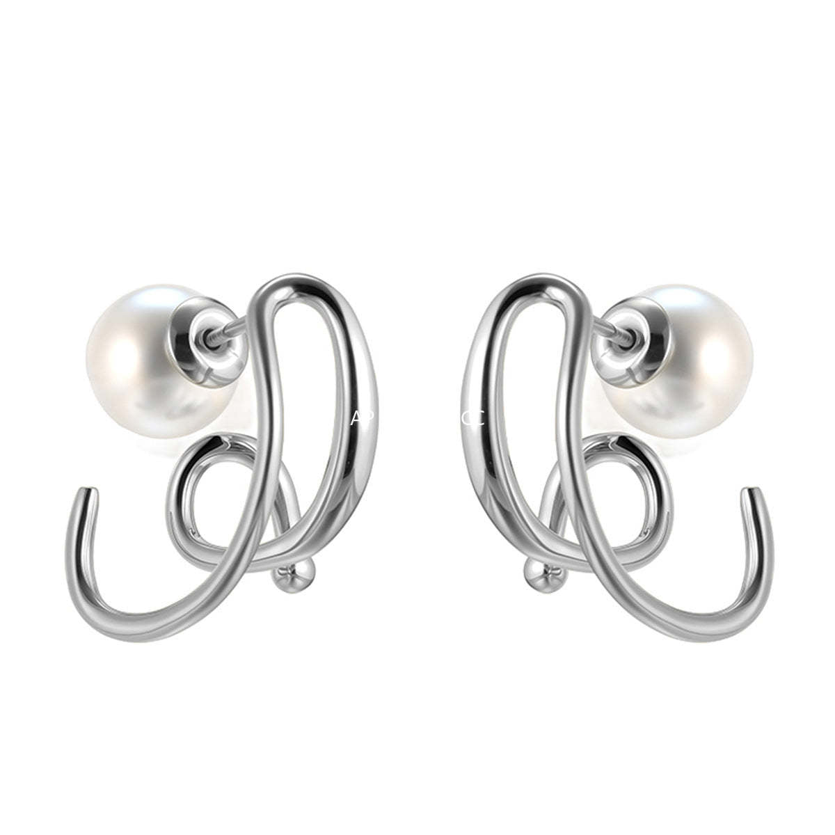 A관 - 925 은침 심플 라인 진주 스터드 귀걸이 [EH-4026] 25.10-4