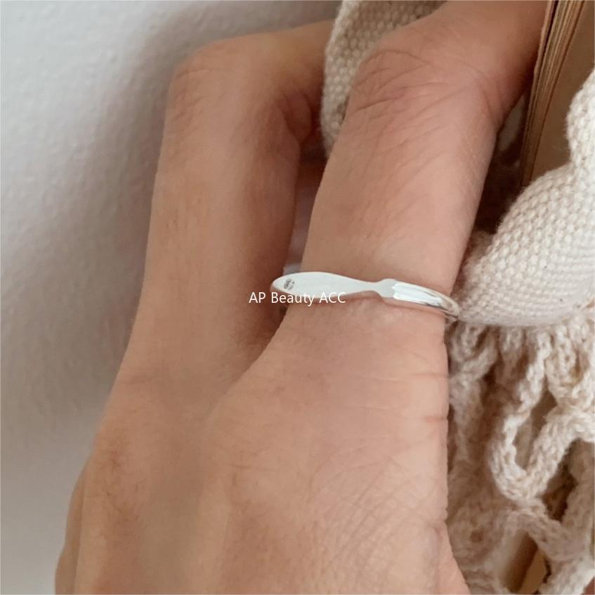 F관 - 925 실버 샌딩 물고기 모양 반지 [J1898] 25.12-2