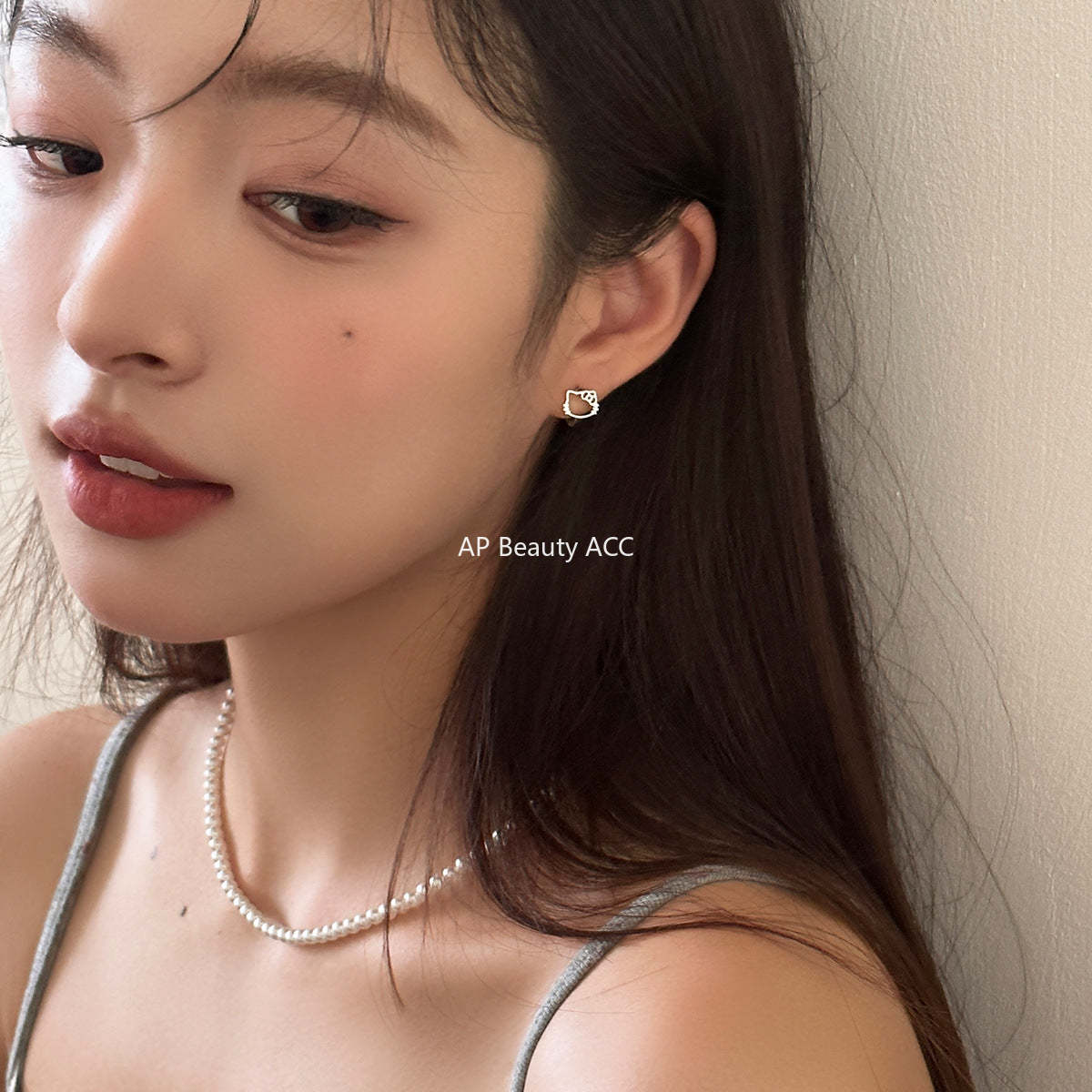 A관 - 925 은침 귀여운 고양이 링형 귀걸이 [EH-2982] 24.07-3