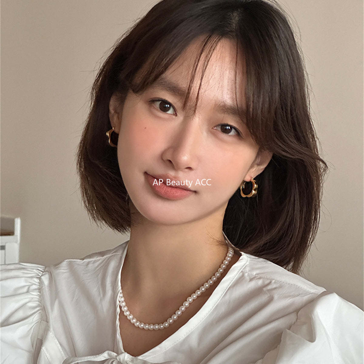 A관 - 925 은침 베이직 웨이브 플라워 링형 귀걸이 [EH-3201] 24.09-3