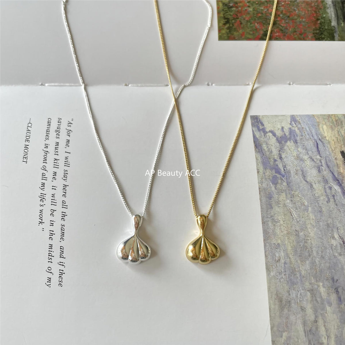 F관 - 925 실버 심플 펜던트 목걸이 [B1196] 25.12-2