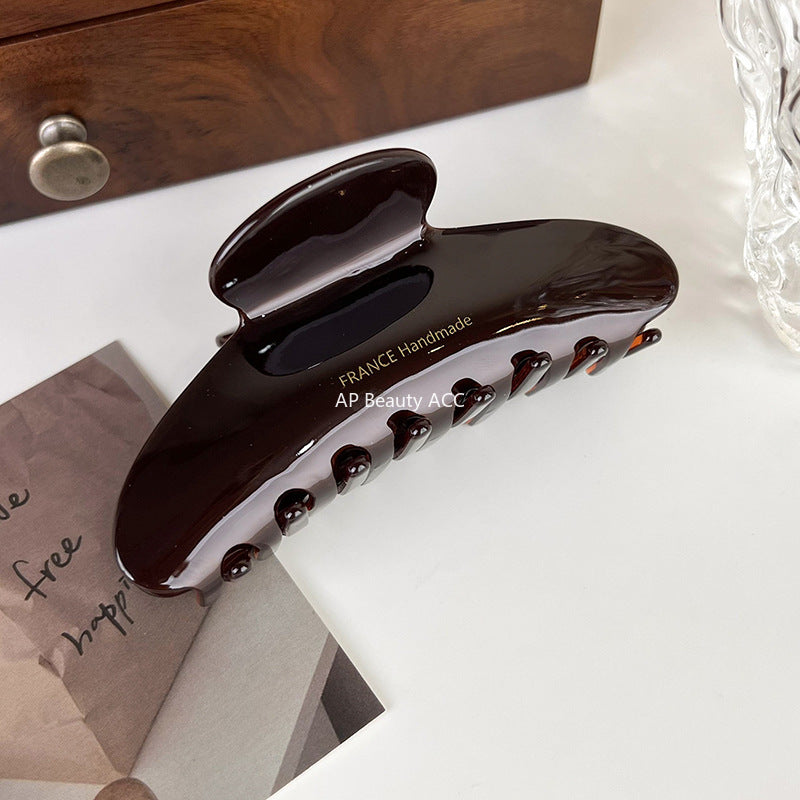 E관 - 아세테이트 올림머리 디자인 집게핀 [22978] 25.10-2