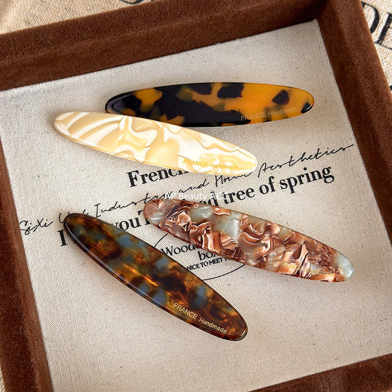 E관 - 아세테이트 타원형 헤어핀 [24170] 25.09-4