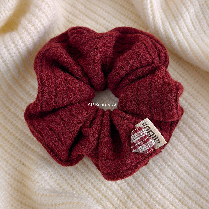 E관 - 꽈배기 니트 셔링 곱창 헤어밴드 [27707] 25.11-4