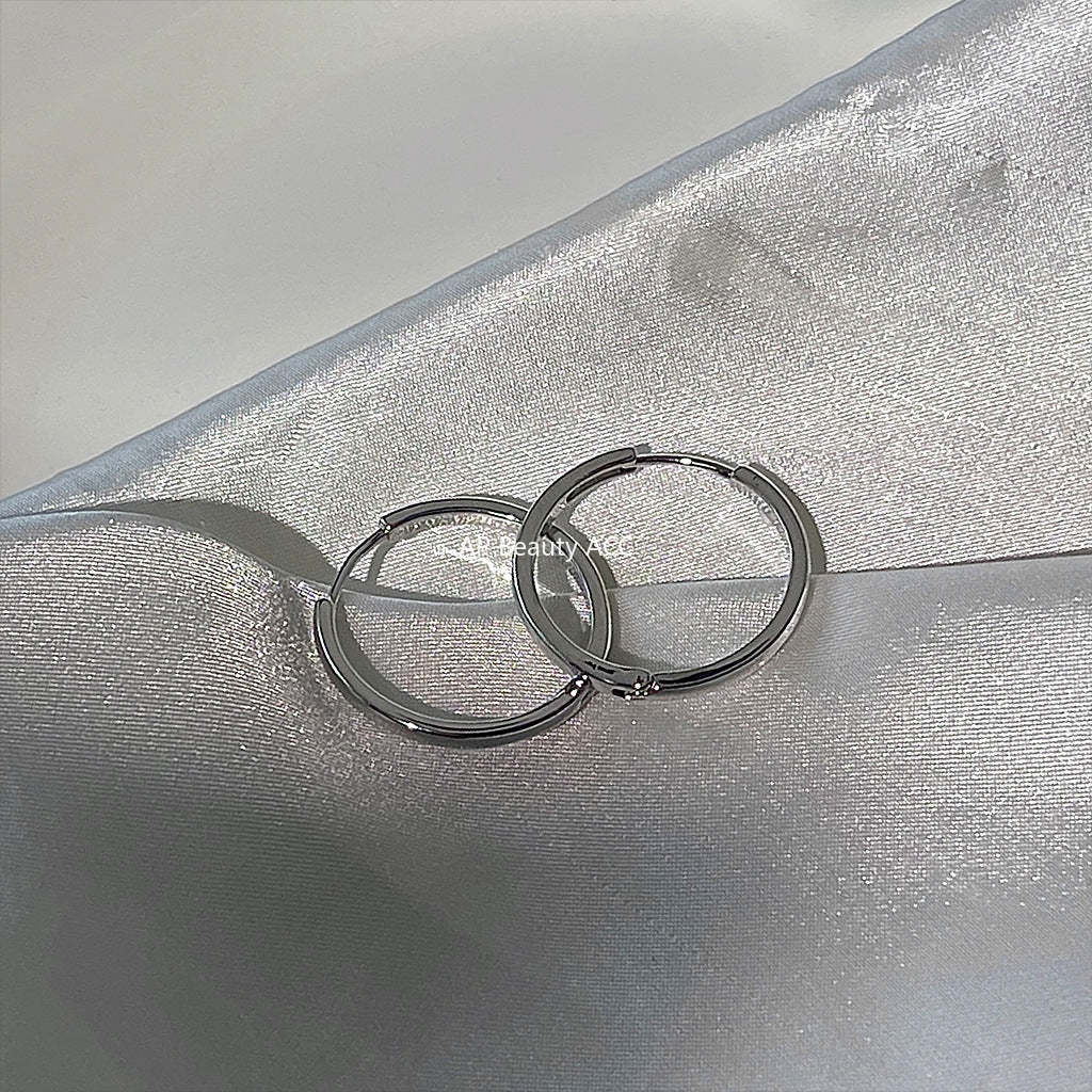 C관 - 간결한 금속 링 귀걸이 유러피언 귀걸이 [C-91] 24.04-2
