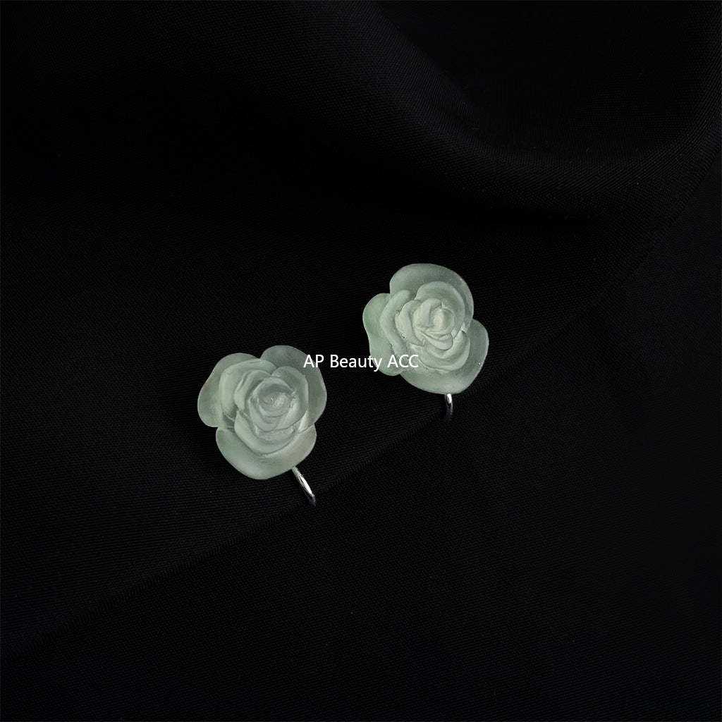 C관 - 큐빅 레진 진주 무피어싱 나선형 이어커프 귀걸이 [EJ0203F] 25.02-3