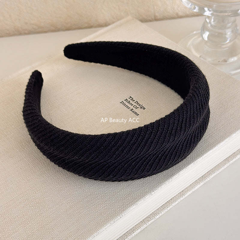 E관 - 컬러 니트 울 스펀지 머리띠 [27502] 25.09-4