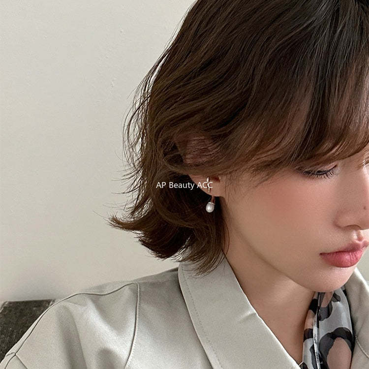 A관 - 진주 925 은침 이너컨츠 귀걸이 [EH-4337] 25.12-3