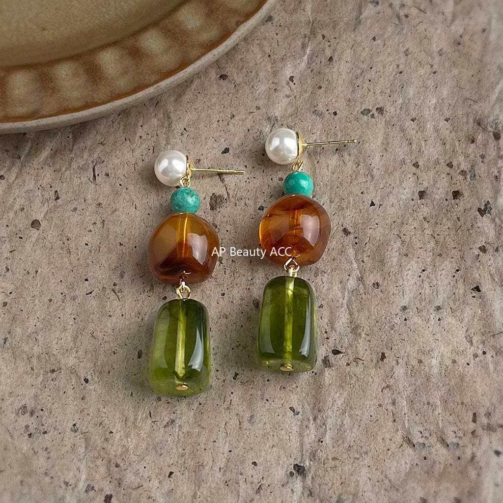 C관 - 핸드메이드 925 은침 롱 디자인 태슬 귀걸이 [6811] 25.09-4