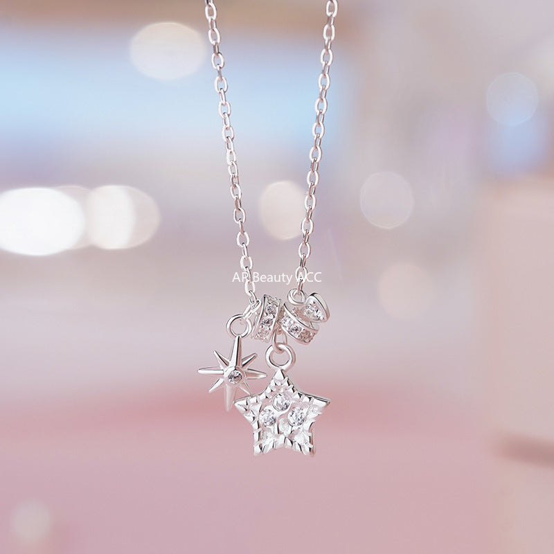 B관 - 925 실버 별 디자인 펜던트 목걸이 [YC0003N_1] 25.10-1