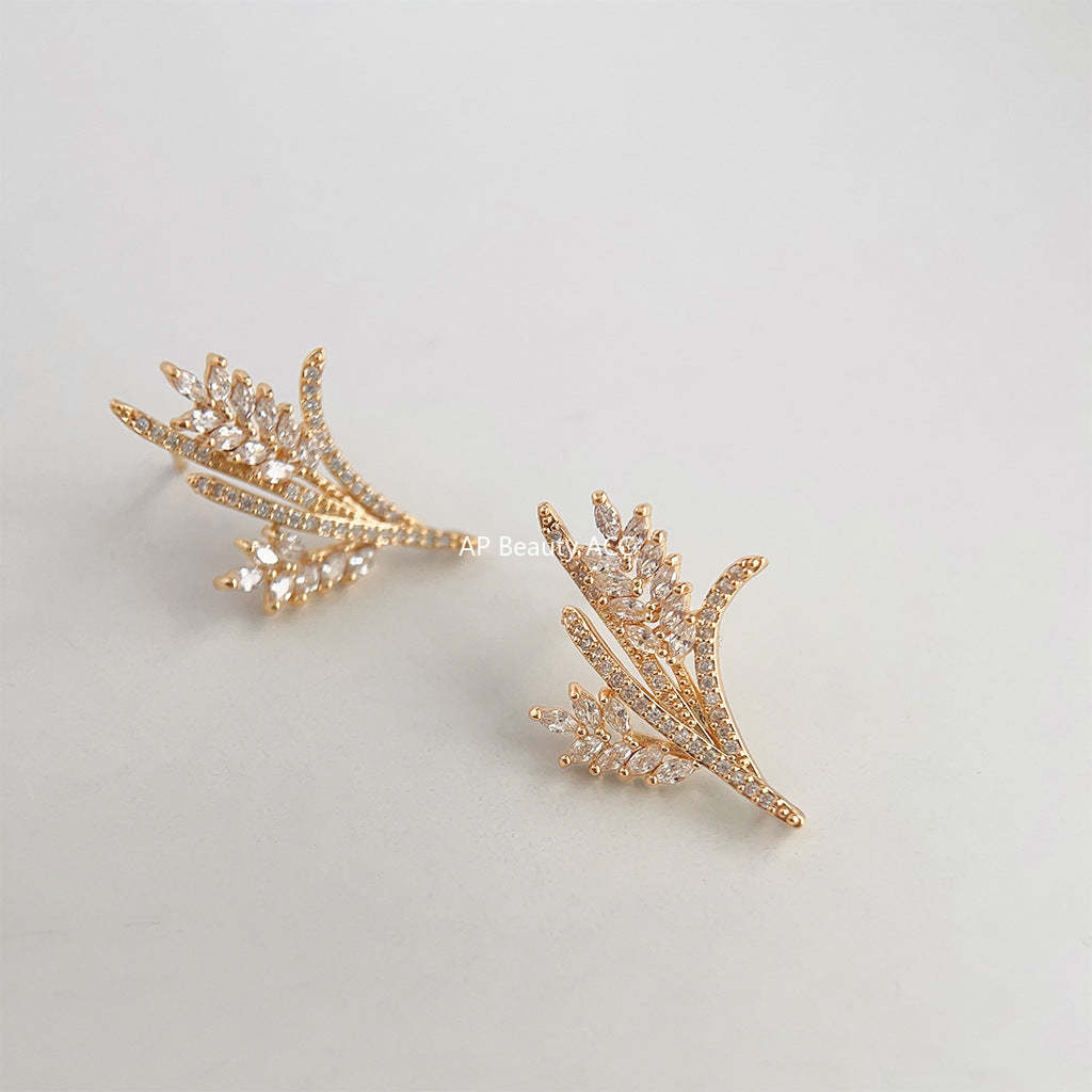 C관 - 업그레이드 18K 도금 밀 이삭 귀걸이 [3881] 24.05-2