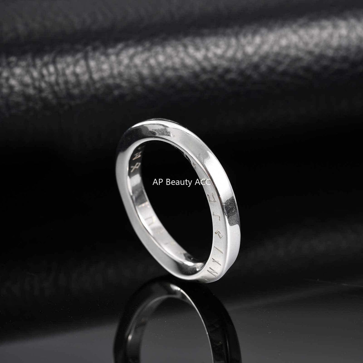 G관 - 스테인리스 스틸 바이킹 룬 문자 뫼비우스 반지 [RC-999] 25.12-2