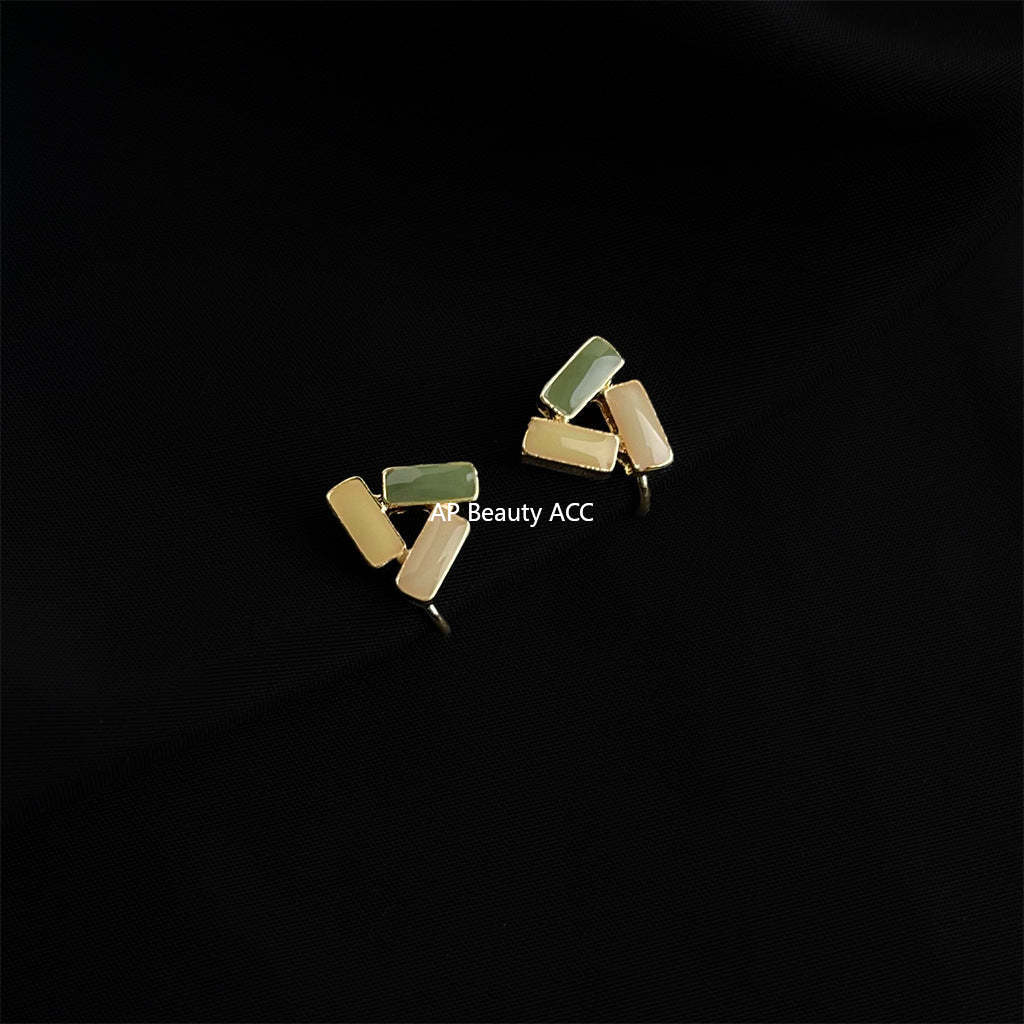 C관 - 큐빅 레진 진주 무피어싱 나선형 이어커프 귀걸이 [EJ0203F] 25.02-3