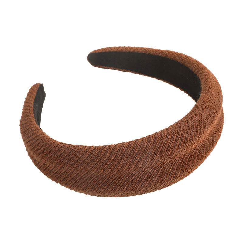 E관 - 컬러 니트 울 스펀지 머리띠 [27502] 25.09-4
