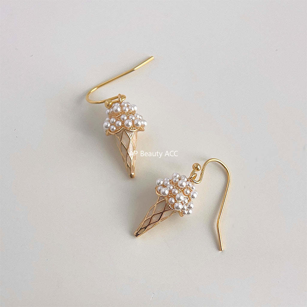 C관 - 14K 도금 개성 있는 아이스크림 귀걸이 2024 신상 귀걸이 [3997] 24.05-2