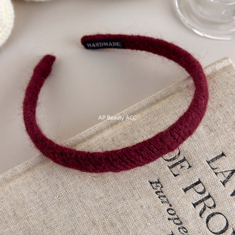 E관 - 털실 소재 볼륨 얇은 머리띠 [27651] 25.11-3