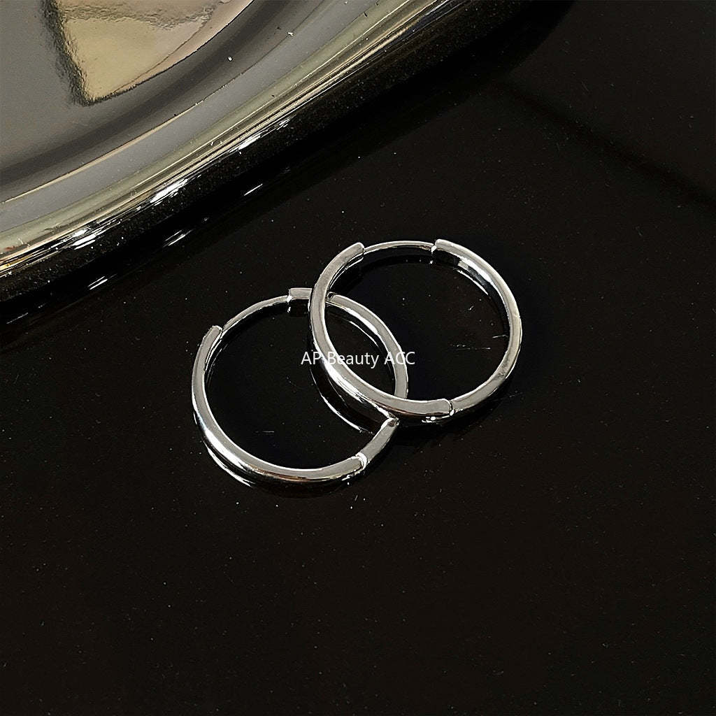 C관 - 간결한 금속 링 귀걸이 유러피언 귀걸이 [C-91] 24.04-2