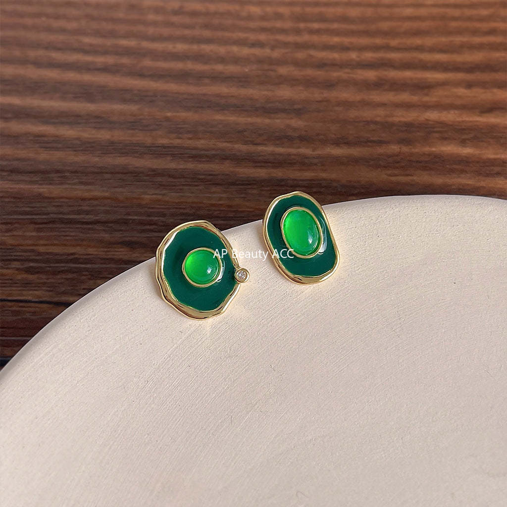 C관 - 프렌치 고급스러운 불규칙한 은침 귀걸이 [143] 24.04-1