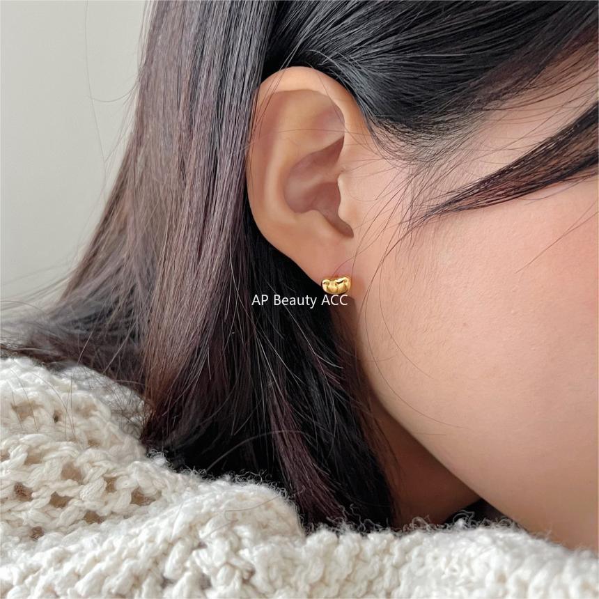 F관 - 925 실버 비즈 귀걸이 [C1285] 24.03-4