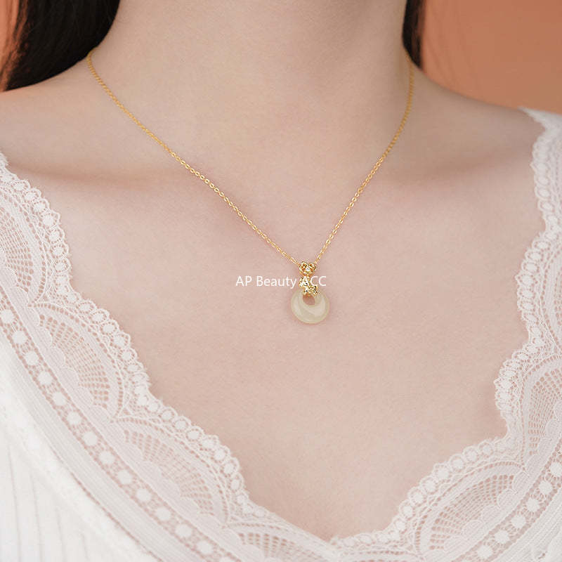 B관 - 999 실버 원형 말 펜던트 행운 목걸이 [YC3540N_1] 25.10-5