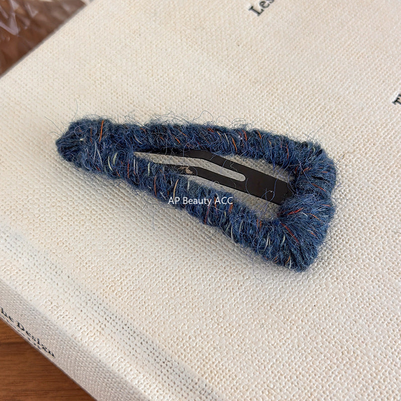 E관 - 니트실 스틸 삼각형 헤어핀 [27528] 25.10-1