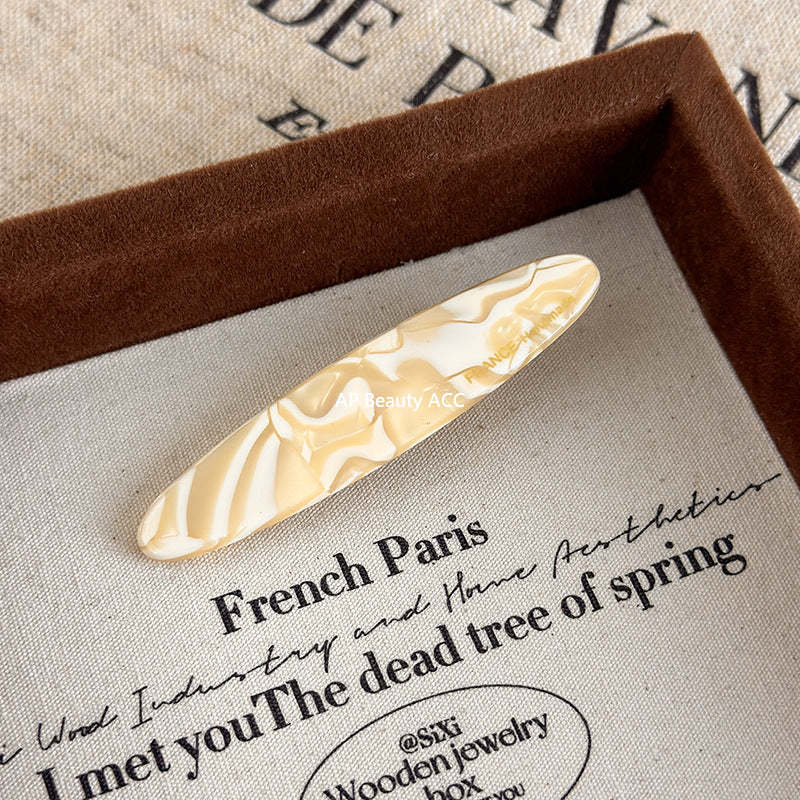 E관 - 아세테이트 타원형 헤어핀 [24170] 25.09-4