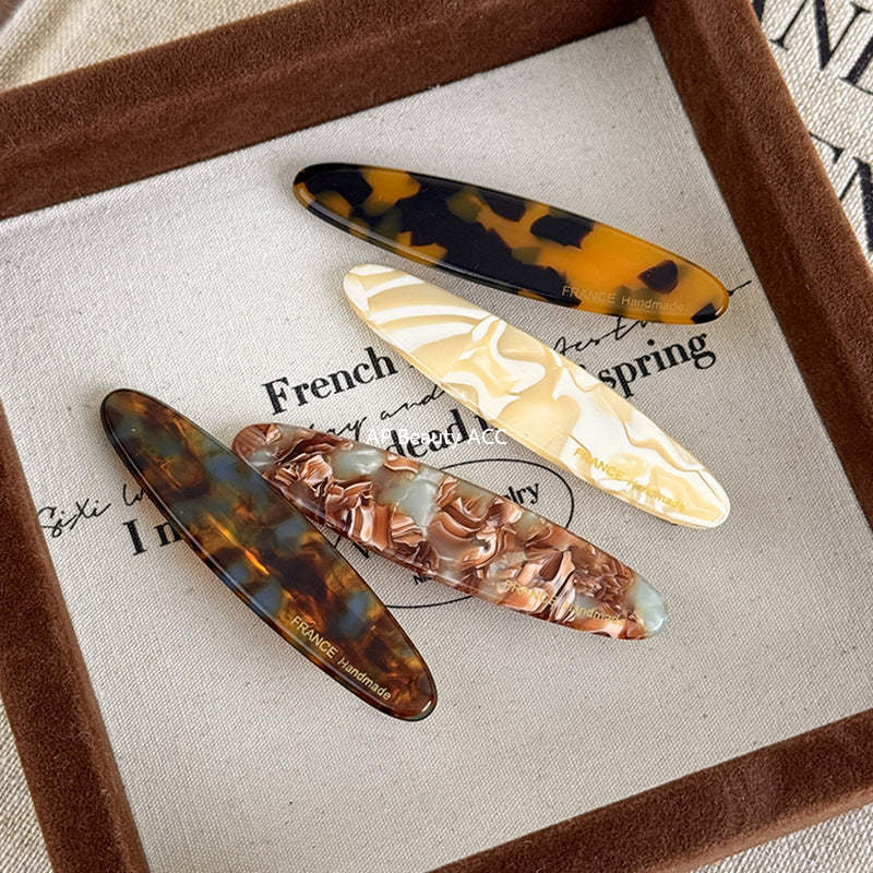 E관 - 아세테이트 타원형 헤어핀 [24170] 25.09-4