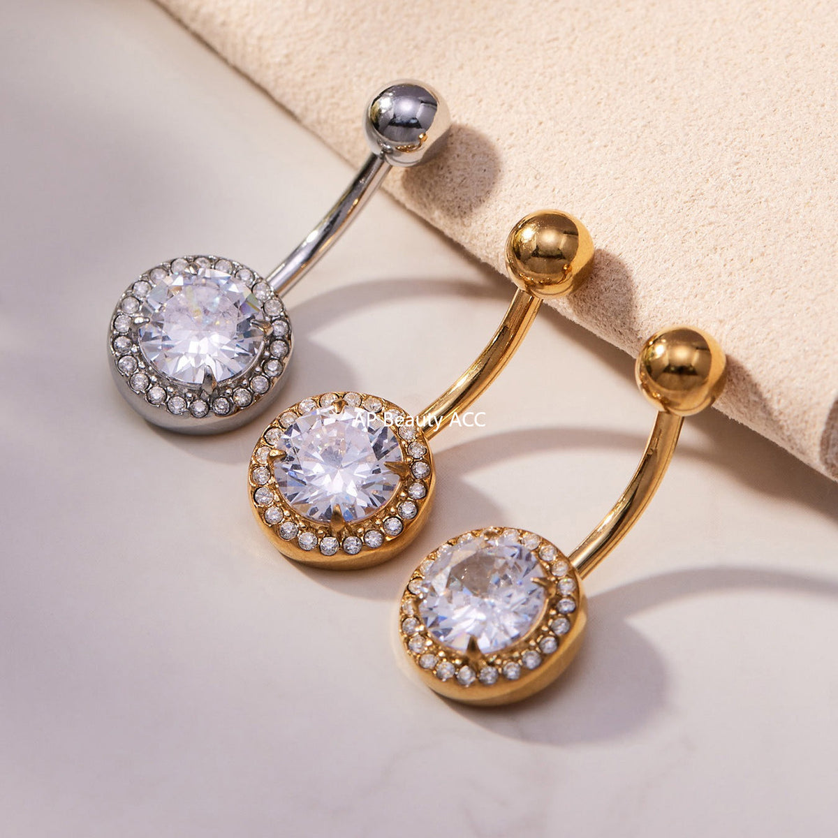 D관 - 스테인리스 큐빅 나비 하트 체리 물방울 18K 도금 피어싱 귀걸이 [H001] 25.11-2