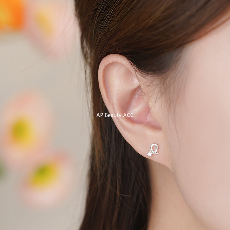 B관 - 999 실버 큐빅 꼬임 디자인 귀걸이 [YC5979E_1] 25.11-1