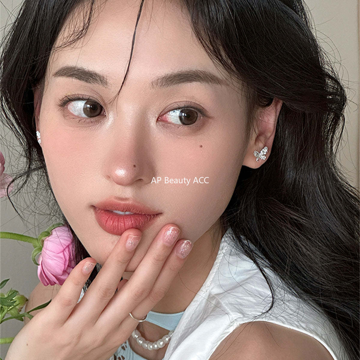 A관 - 925 은침 풀큐빅 나비 귀걸이 [EH-3716] 25.06-4