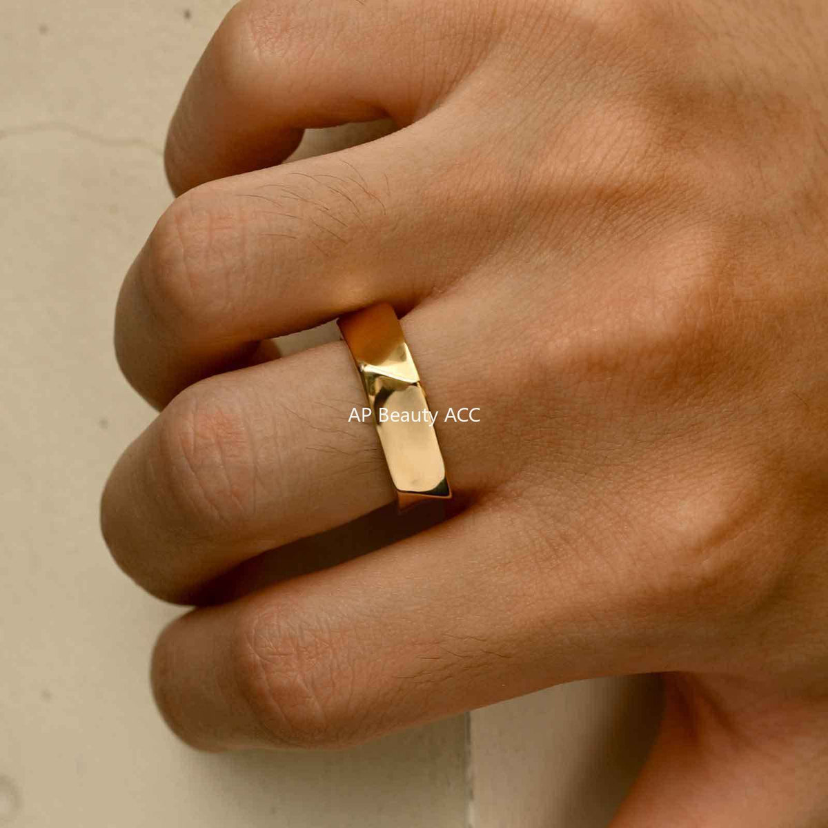 G관 - 스테인리스 스틸 오각형 반지 [RC-915] 25.10-5