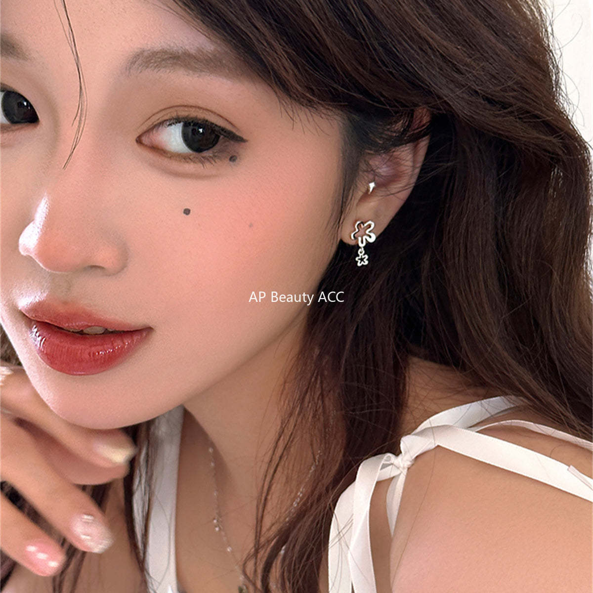 A관 - 라인 플라워 드롭형 귀걸이 [EH-4038] 25.08-4