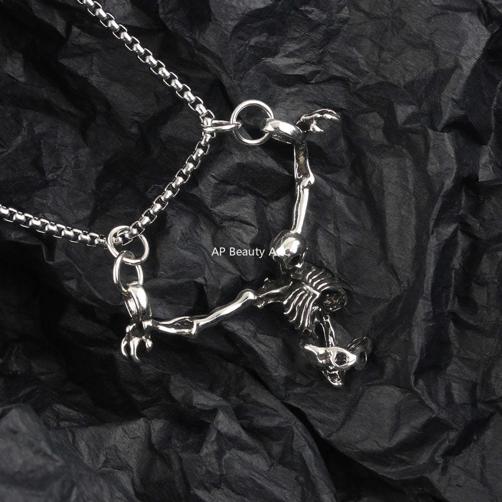 G관 - 할로윈 해골 모양 펜던트 목걸이 [X1162] 25.09-4