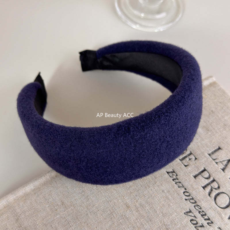 E관 - 모직 울 소재 볼륨 와이드 머리띠 [27699] 25.11-3