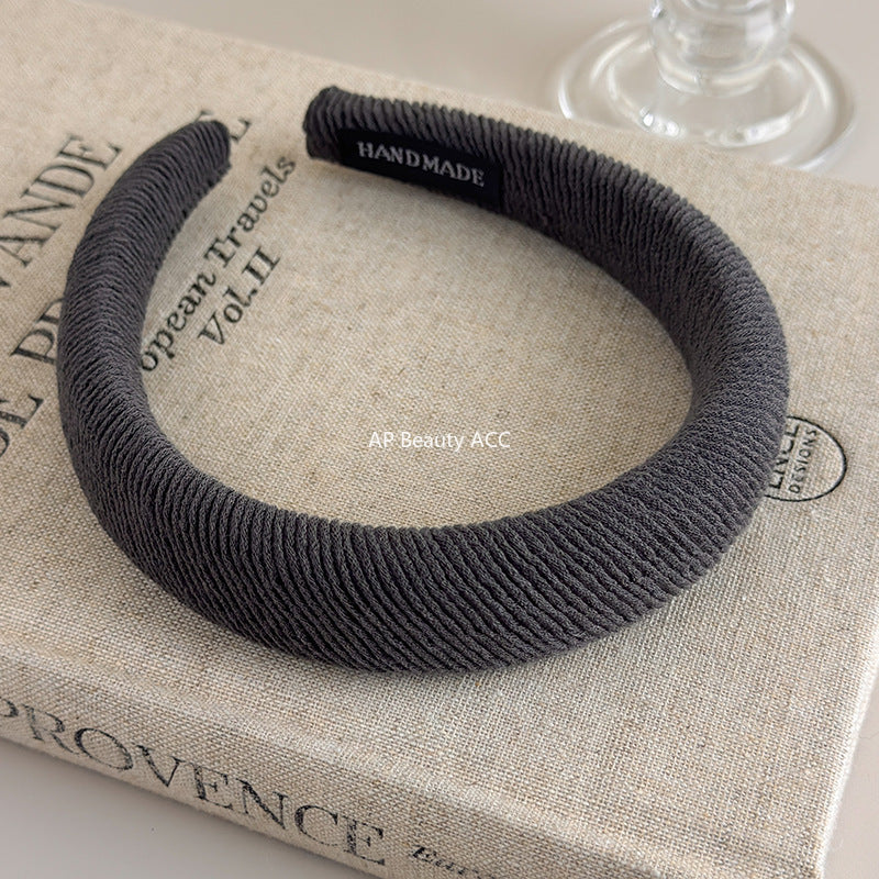 E관 - 코듀로이 스펀지 와이드 머리띠 [21924] 25.11-2