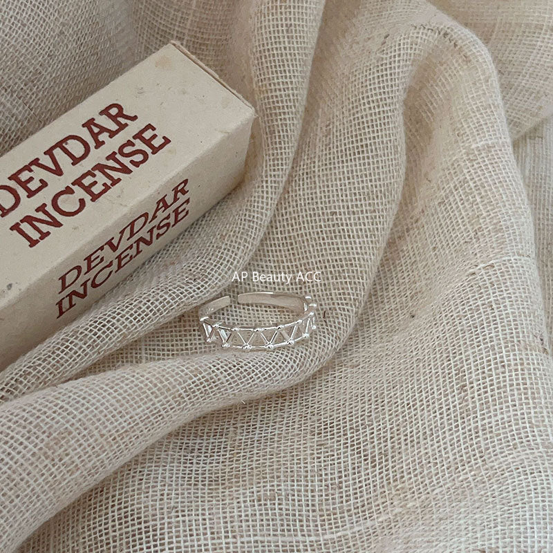 F관 - 925 실버 트러스트 디자인 오픈형 반지 [J1425] 25.10-1