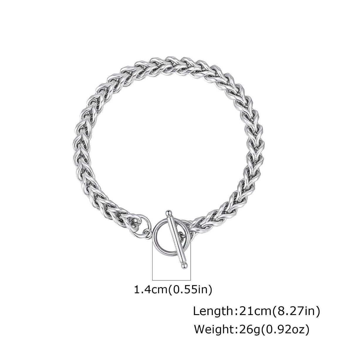 G관 - 스테인리스 스틸 체인 OT 고리 팔찌 [BR-1749] 25.12-1