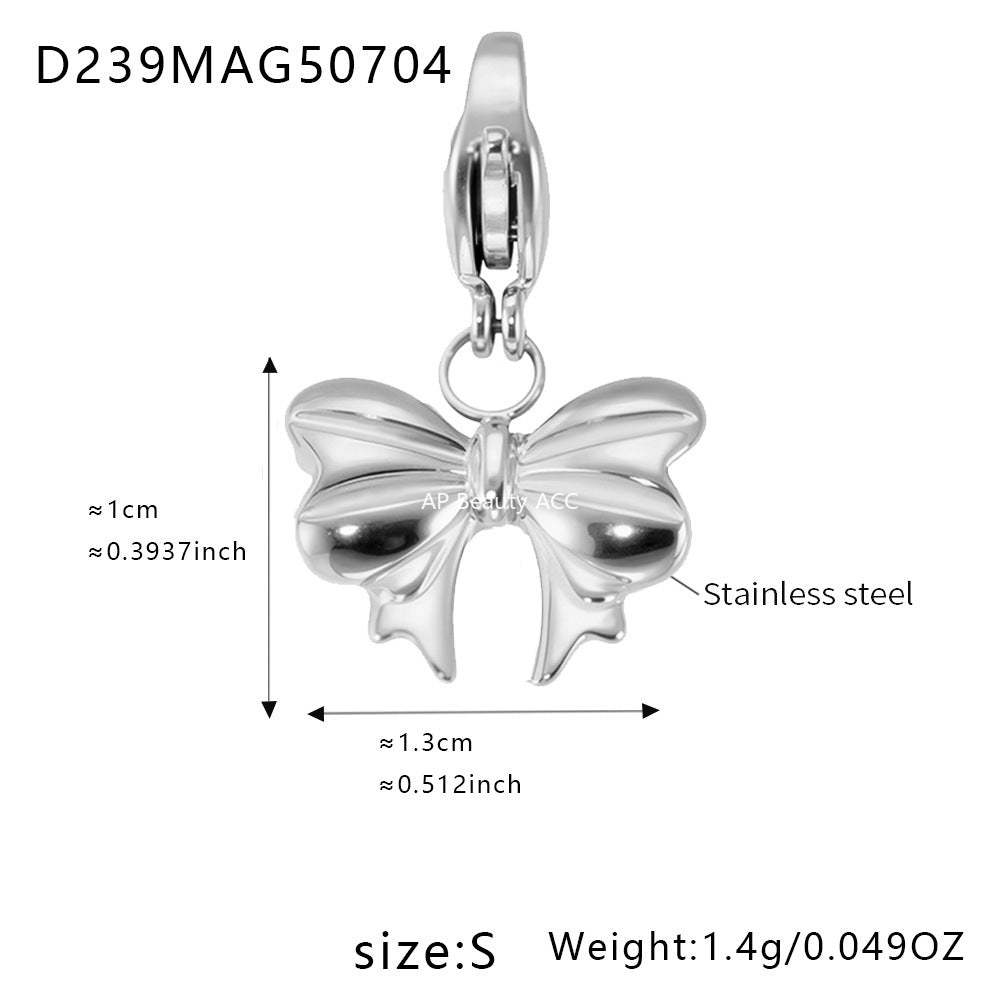 D관 - 스테인리스 스틸 DIY 다중 펜던트 팔찌 목걸이 [E670] 25.09-4