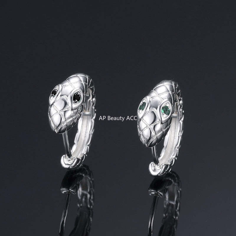 G관 - 스네이크 크리스탈 유니섹스 귀걸이 [ER565] 24.11-1