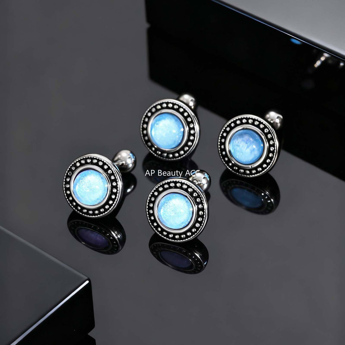 G관 - 원형 레진 스테인리스 스틸 피어싱 귀걸이 [ES-768] 25.12-2