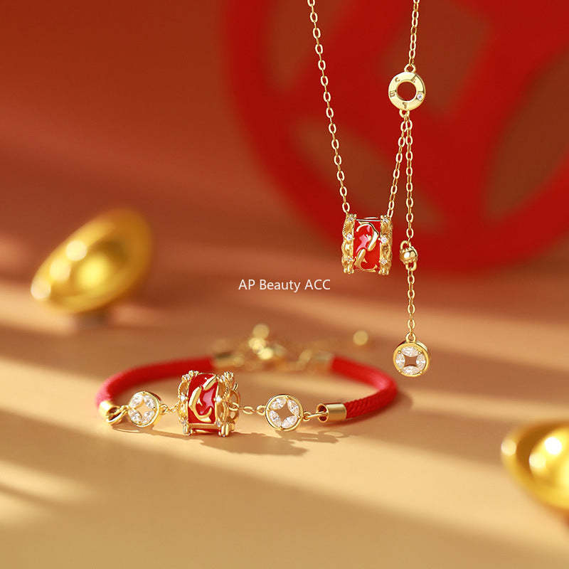 B관 - 999 실버 잉어 원형 코인 행운 목걸이 팔찌 [YC3223N_1 YC4597SL_1] 25.10-5