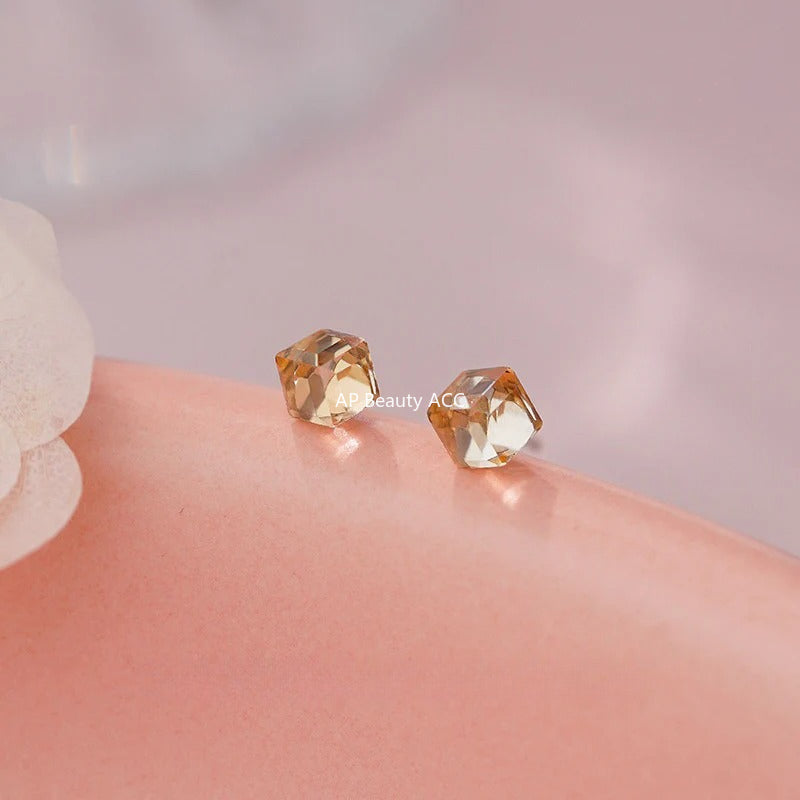 B관 - 925 실버 스퀘어 크리스탈 스터드 귀걸이 [YC2499E YC2913E] 25.10-4