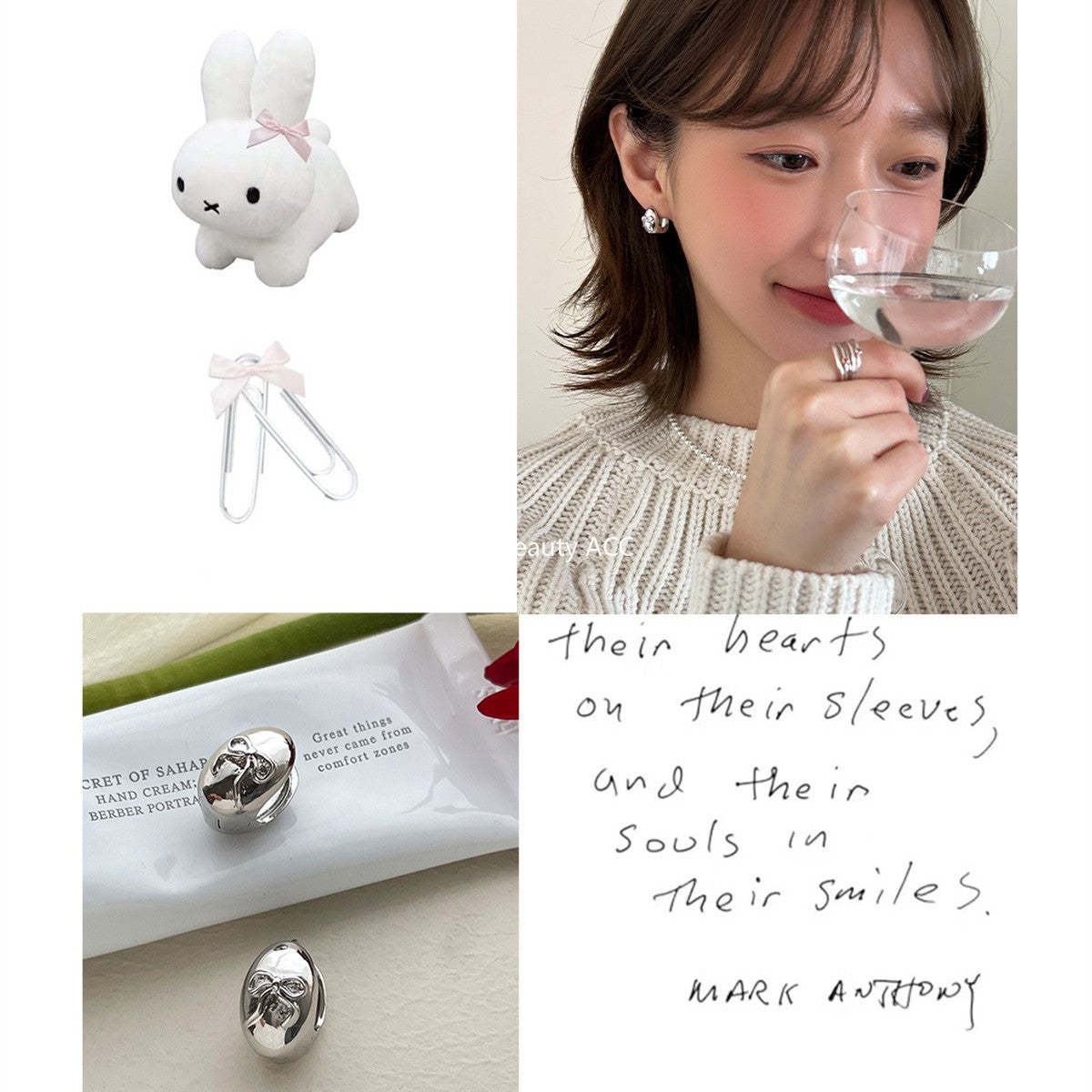 A관 - 타원형 볼 리본 은침 귀걸이 [EH-3468] 25.04-3
