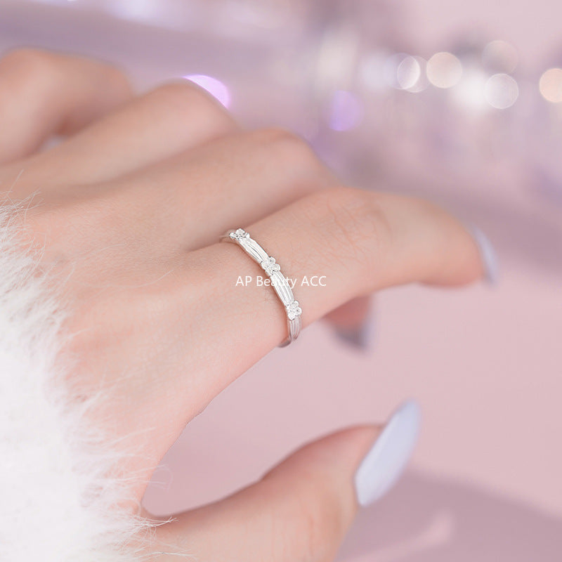 B관 - 925 실버 플라워 오픈형 반지 [YC4122R_1] 25.10-2