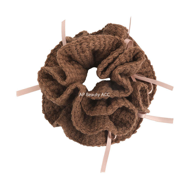 E관 - 니트 리본 디자인 곱창 헤어밴드 [27784] 25.12-2