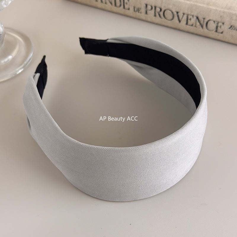 E관 - 톤다운 단색 와이드 볼륨 머리띠 [27593] 25.10-4